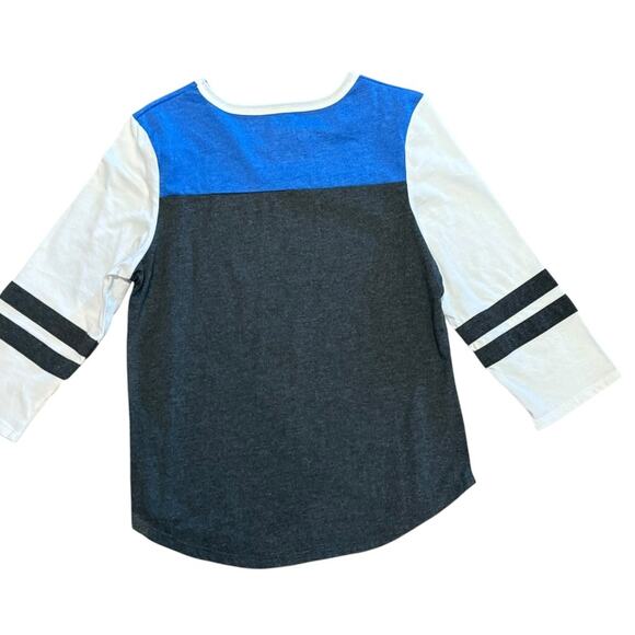 OKC Thunder Women’s Medium 3/4 Sleeve Shirt - Blue, Black, and White - Picture 2 of 5